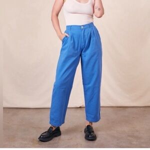 Big Bud Press Pleated Trousers in Greek Blue